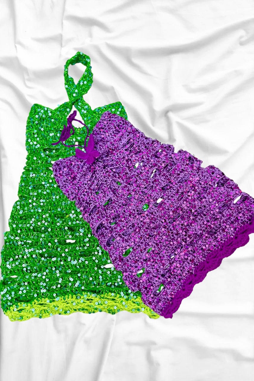 Starlit Crochet Gown