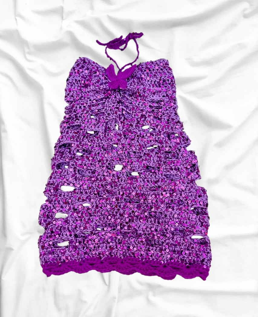 Starlit Crochet Gown